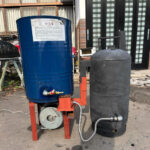 廃油ストーブ制作開始！！